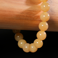 10mm Siberian Light Brown Jade Bracelet #2768