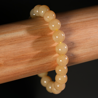 10mm Siberian Light Brown Jade Bracelet #2768