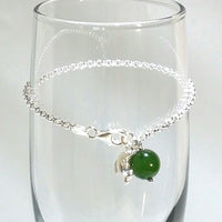 10mm Jade Beaded Bracelet #1836