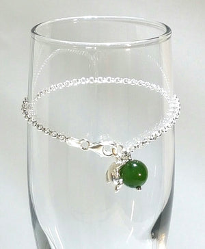 10mm Jade Beaded Bracelet #1836