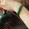 A CANADIAN JADE BANGLE 56MM #1052