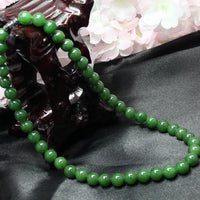 18" 10~11mm POLAR JADE BEADED NECKLACE #1569