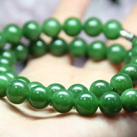 18" 10~11mm POLAR JADE BEADED NECKLACE #1569