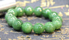 14mm Jade Beaded Bracelet #1884