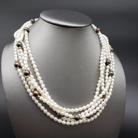 FRESHWATER ROW PEARL NECKLACE #1592