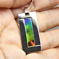 Unique Design Hand-Made Ammolite Pendant