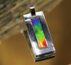 Rectangle Frame Ammolite Pendant #336