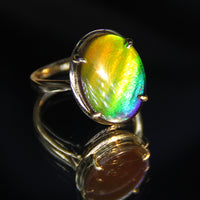 18K Ammolite Ring #367