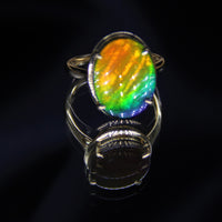 18K Ammolite Ring #367