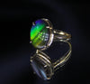 18K Ammolite Ring #367