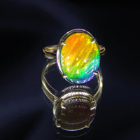 18K Ammolite Ring #367