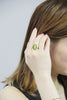 Top Grade 18K Gold Ammolite Ring #381