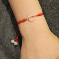 14K Eternal Harmony Red Cord Bracelet #1885