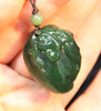 Peach Heart Jade Pendant #1734