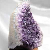 AMETHYST SEMI-GEODES EXTRA QUALITY BASE CUT (3 LB) #568