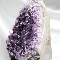 AMETHYST SEMI-GEODES EXTRA QUALITY BASE CUT (3 LB) #568