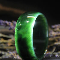 Wide Band Jade Bangle 56mm #593