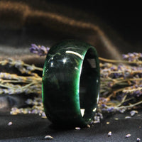 WIDE BAND JADE BANGLE 58MM #659