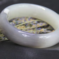 Hetian White Jade Bangle 59mm #697