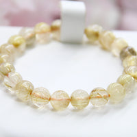 Rutilated Gold Quartz Bracelet #1848