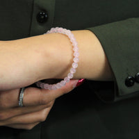 Rose Quartz Crystal Bracelet #824