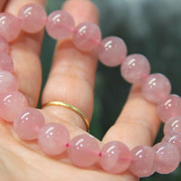 Malaysia Rose Quartz Crystal Bracelet #823