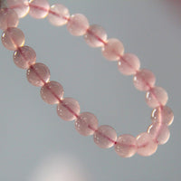 Malaysia Rose Quartz Crystal Bracelet #823