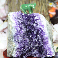 AAA Semi-Geode Amethyst Cluster #858