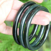 TRIPLE HETIAN JADE BANGLES 8MM #1576