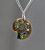 Sterling Silver Ammolite Triplet Pendant #902