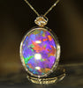 18k Diamond Ammolite Pendant #919