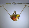 18k Swan Ammolite Pendant #926