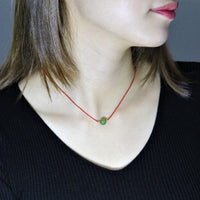 LUCKY BEAD SIBERIAN JADE NECKLACE #981