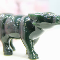 HAND CARVED JADE ANIMAL - BUFFALO #2308