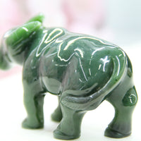 HAND CARVED JADE ANIMAL - Buffalo #2307