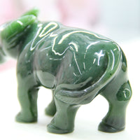 HAND CARVED JADE ANIMAL - Buffalo #2307