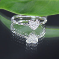 10k Diamond Heart Ring #1552