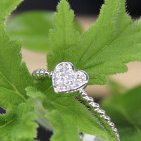 10k Diamond Heart Ring #1552