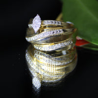 14K Diamond Ring Stacking Rings #1548