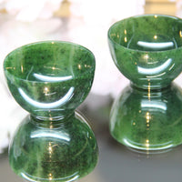 High Polished Jade Tea Cups/Wine Cups - 2 Pieces