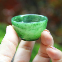 High Polished Jade Tea Cups/Wine Cups - 2 Pieces