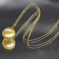 SALT SEA GOLD PEARL NECKLACE #1540