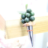 Wine Stopper -  Jade Grapes