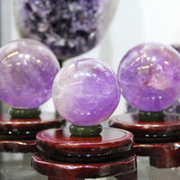 MULTIPLE SIZES NATURAL AMETHYST BALL  #1889