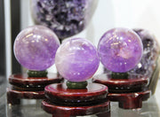 MULTIPLE SIZES NATURAL AMETHYST BALL  #1889