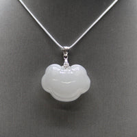 Yanzi Hetian Jade Ruyi Pendant 烟紫玉 #239