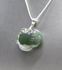 Qinghai Nephrite Jade RUYI Pendant 烟青 青海青 #673285