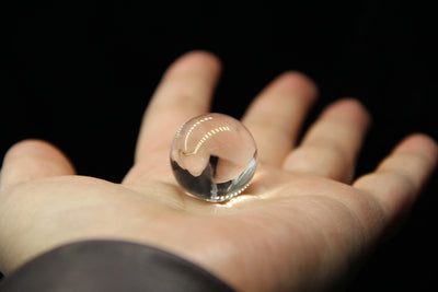 NATURAL ROCK CRYSTAL BALL 2CM