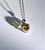 10k Citrine Heart Pendant #1834