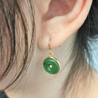 PI STYLE JADE EARRINGS #1078